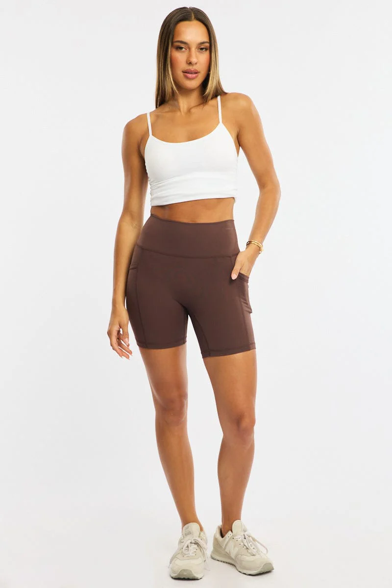Brown Bike Short - Image 3