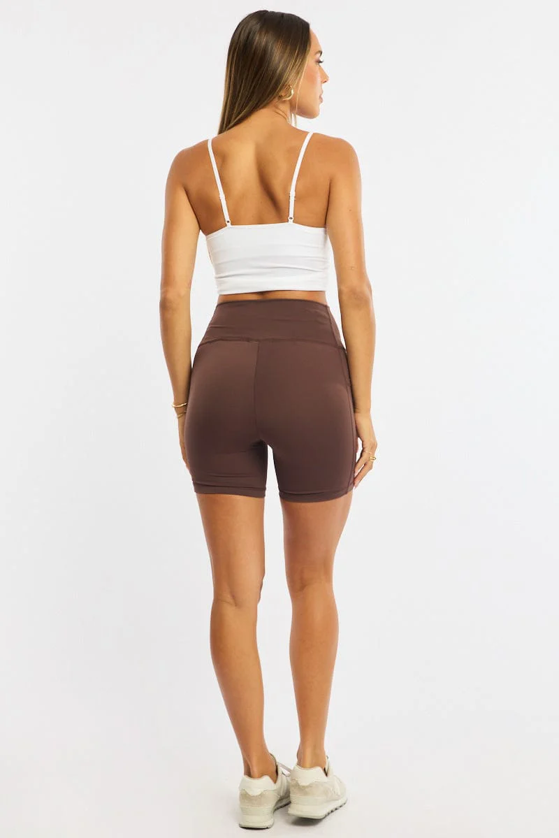 Brown Bike Short - Image 5