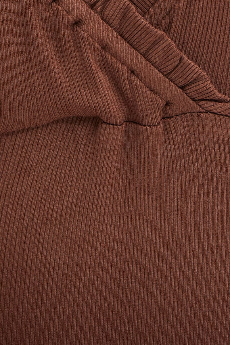 Brown Bodysuit Short Sleeve - Image 6