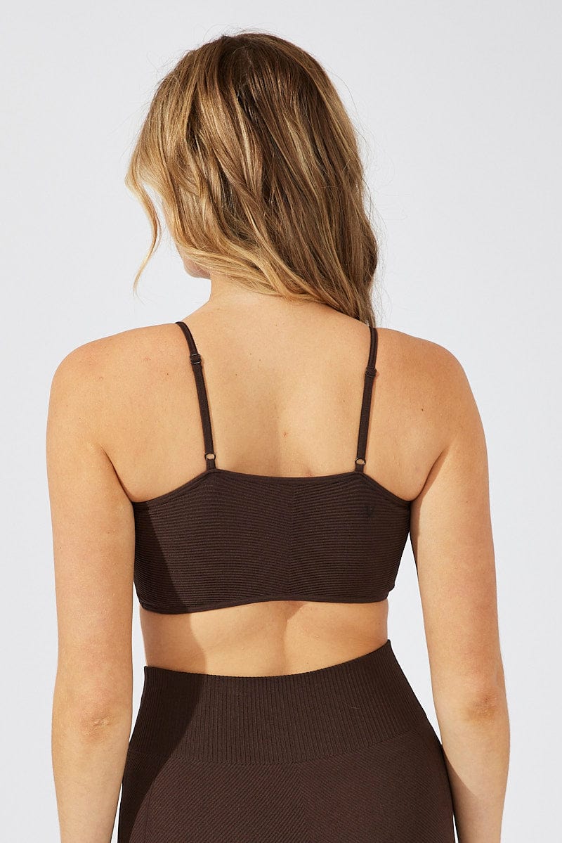 Brown Bralette Seamless - Image 5