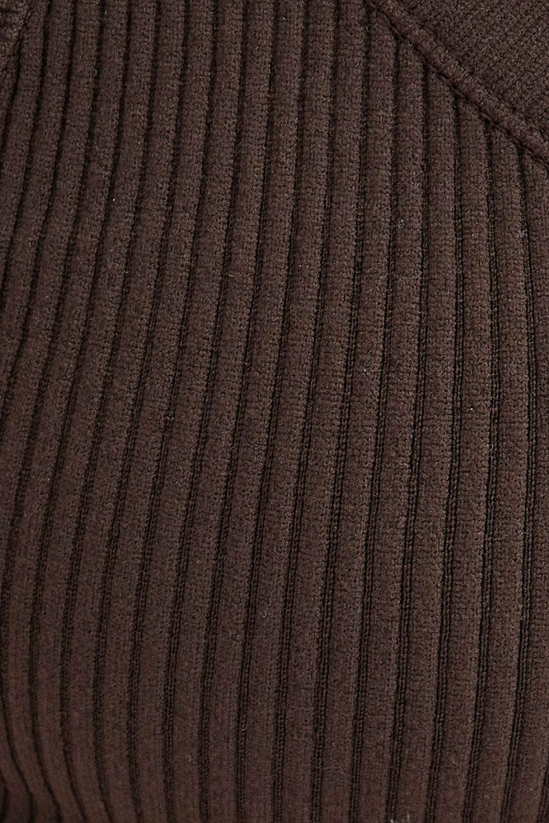Brown Bralette V Neck Seamless - Image 6