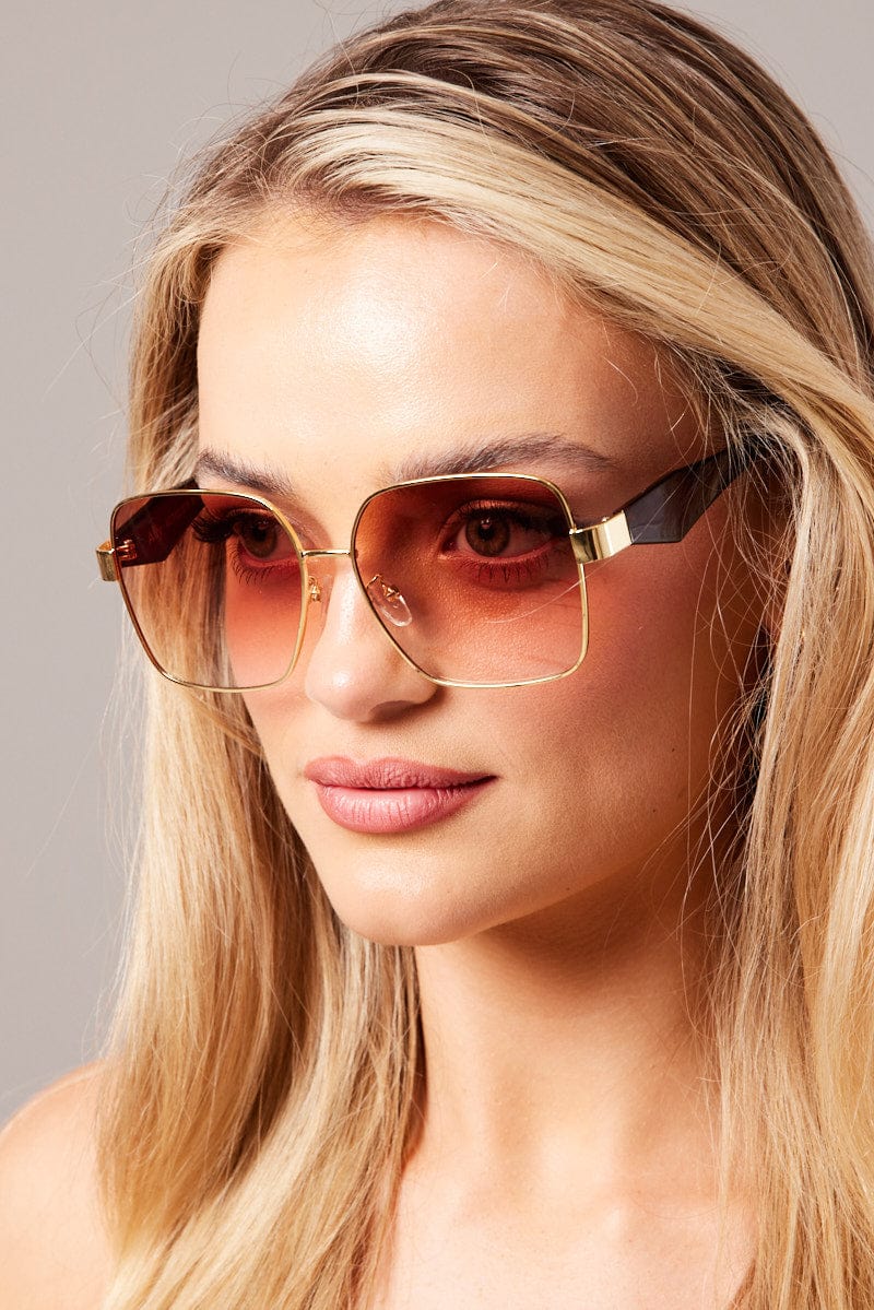 Brown Fashion Sunglasses