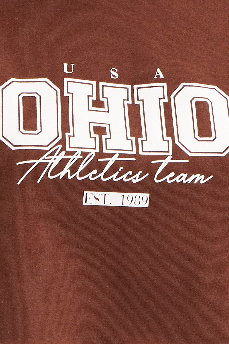 Brown Graphic Sweater - Image 6