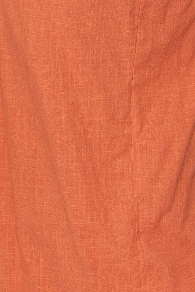 Brown Midi Dress Sleeveless - Image 6