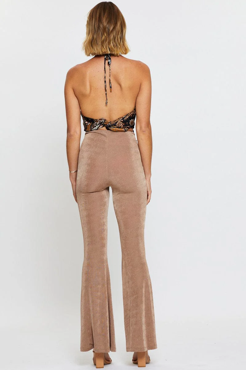 Brown Pants Flare Leg - Image 5
