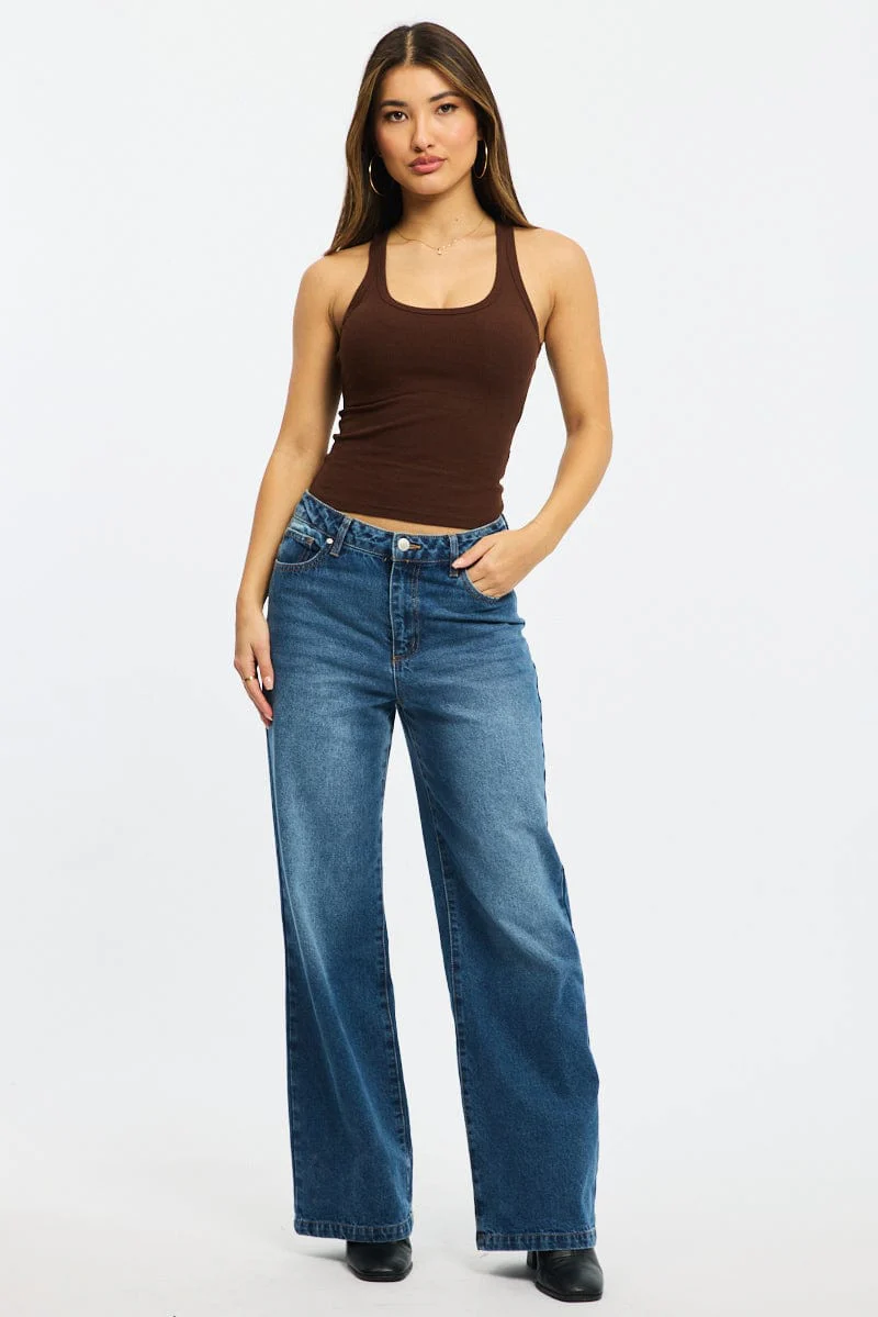 Brown Tank Sleeveless - Image 3