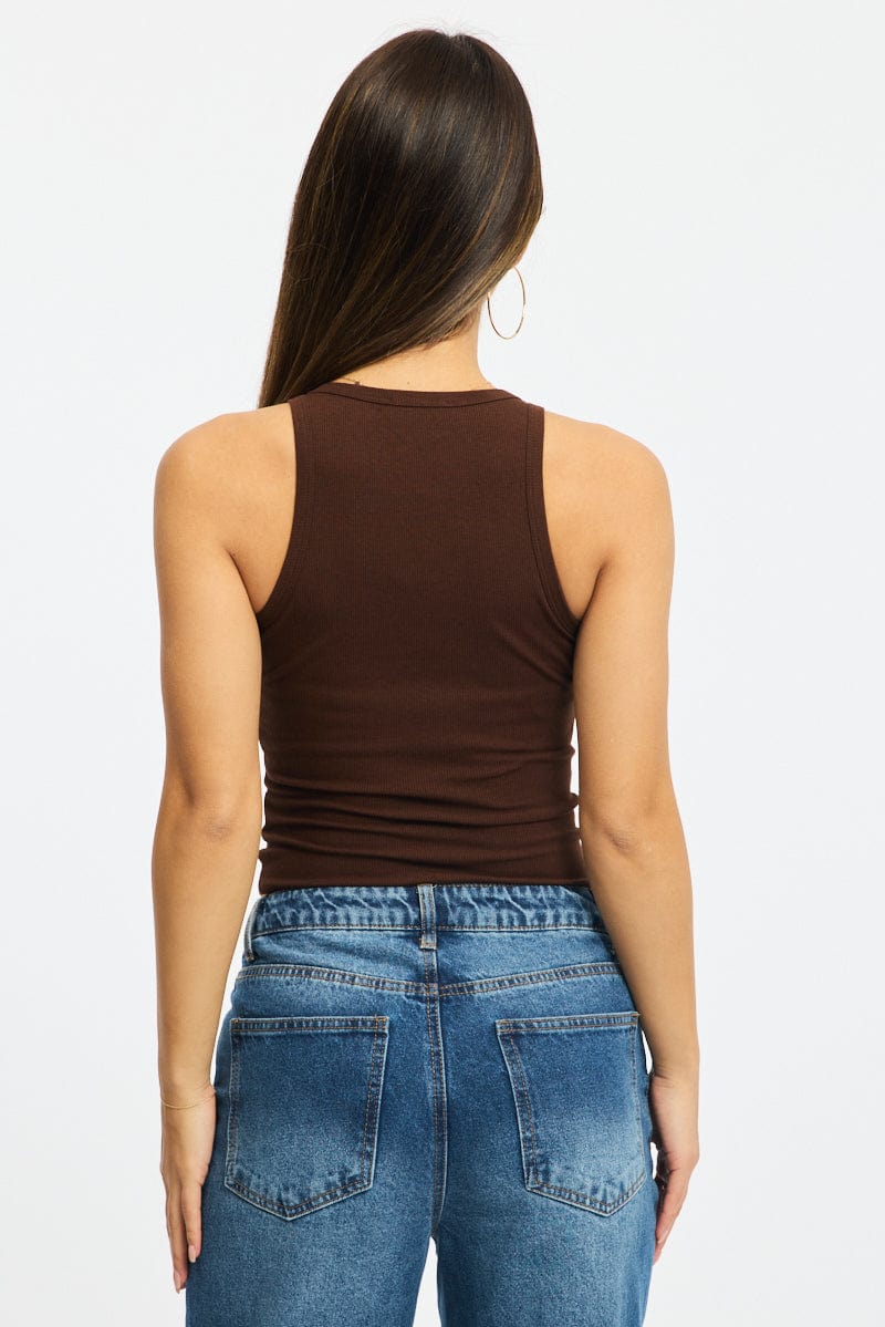 Brown Tank Sleeveless - Image 5