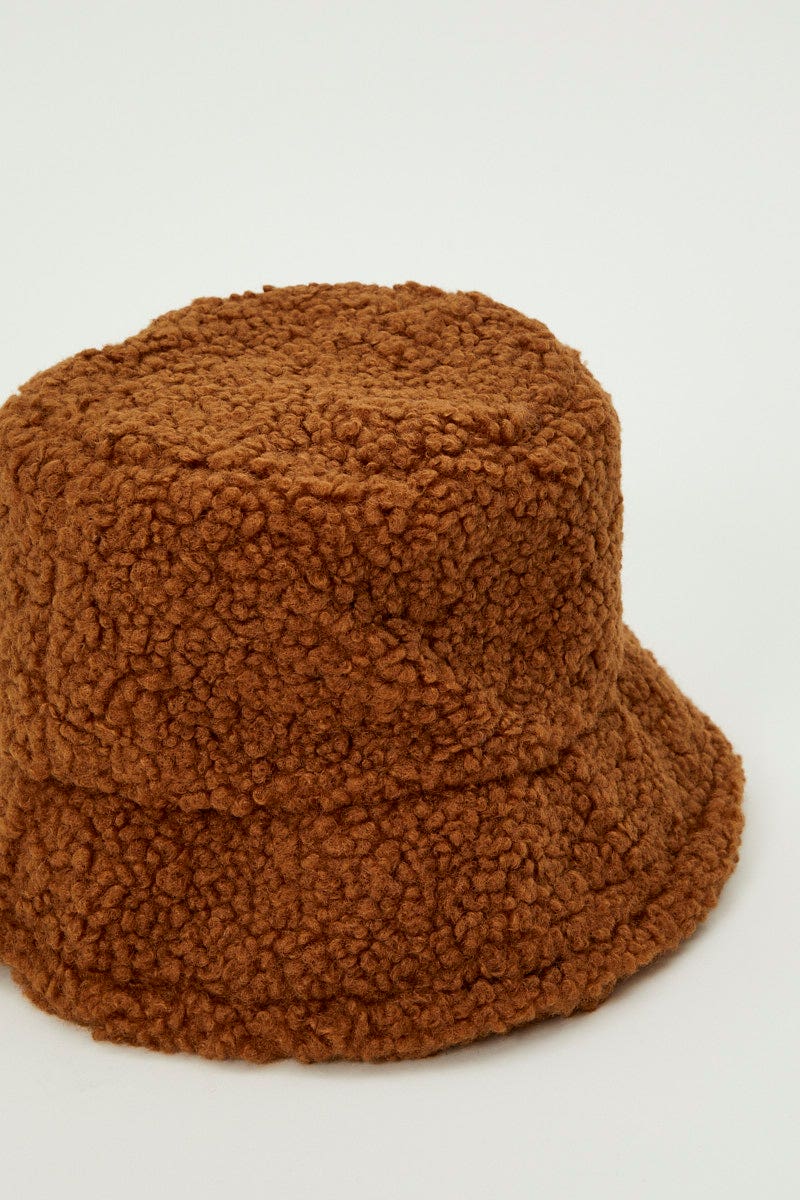 Brown Teddy Borg Bucket Hat - Image 7