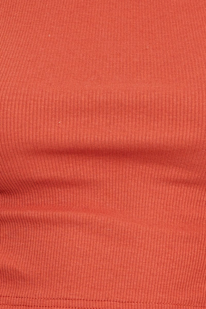Brown Tie Shoulder Top - Image 6