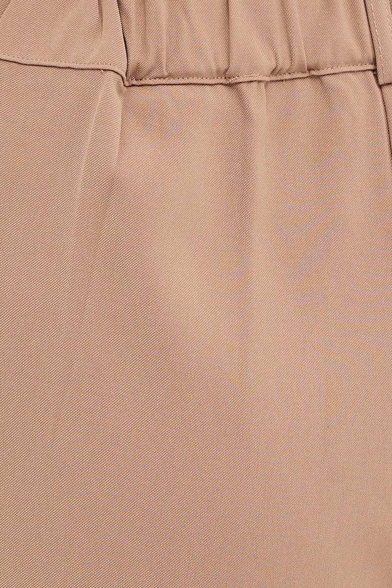 Brown Wide Leg Pants High Rise - Image 6