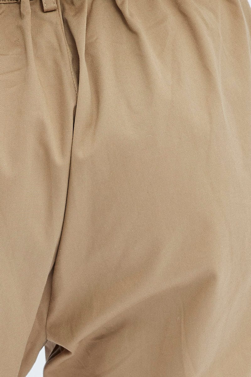 Camel Cargo Pants High Rise - Image 6