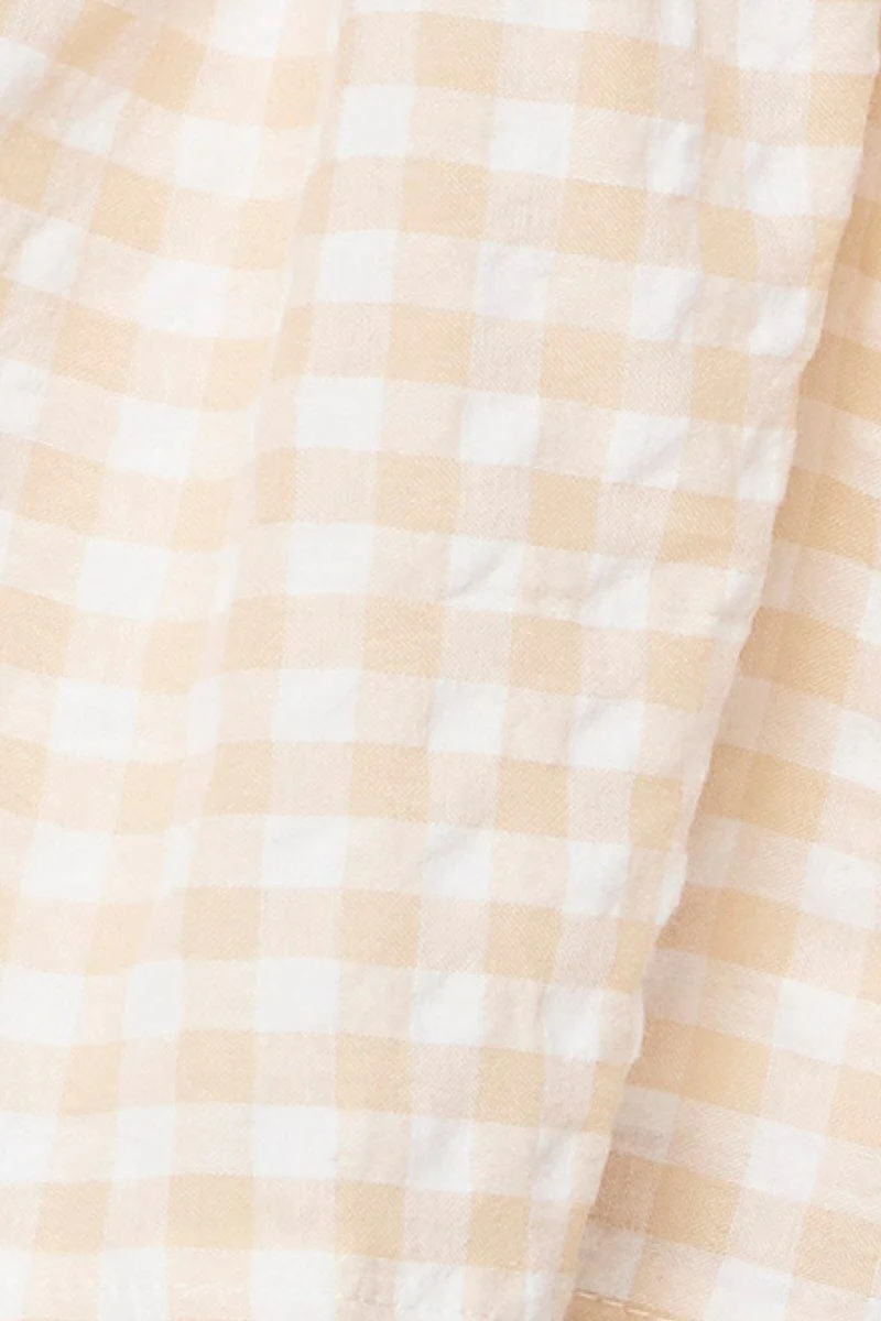 Check Crop Top Short Sleeve - Image 6