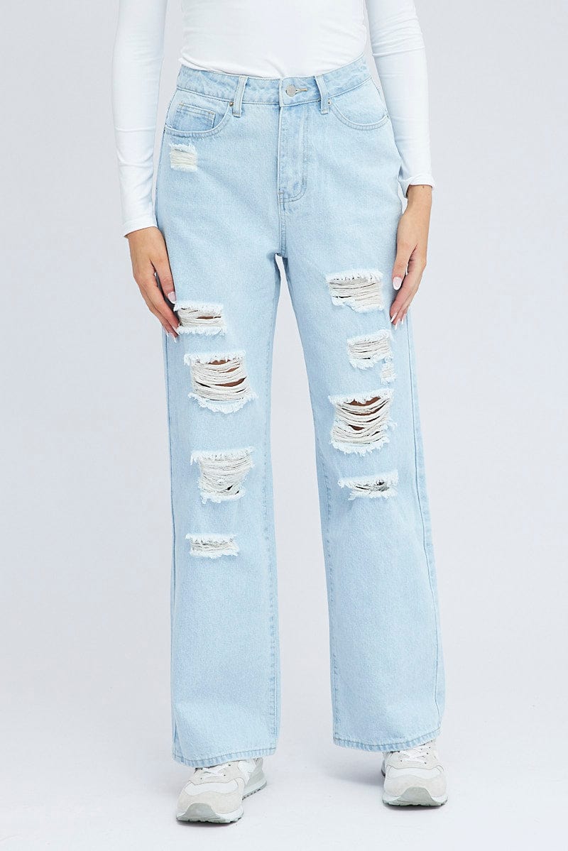 Denim 90's Wide Leg Jeans - Image 2