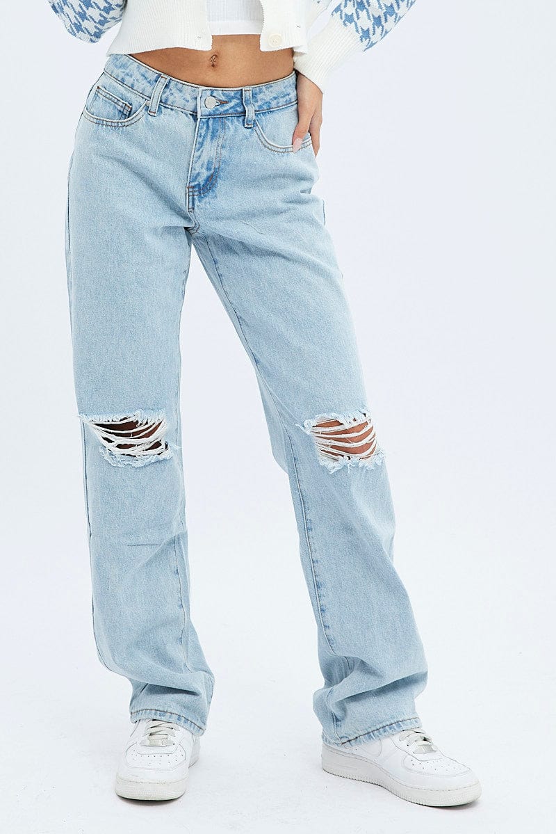 Denim Baggy Jeans Low Rise - Image 2