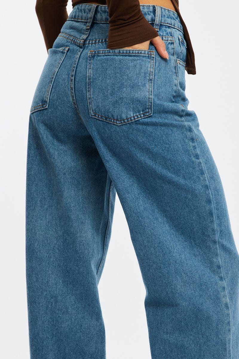 Denim Baggy Jeans Low Rise - Image 5