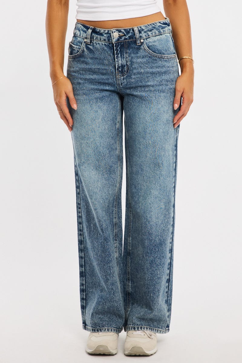 Denim Baggy Jeans Low Rise - Image 2