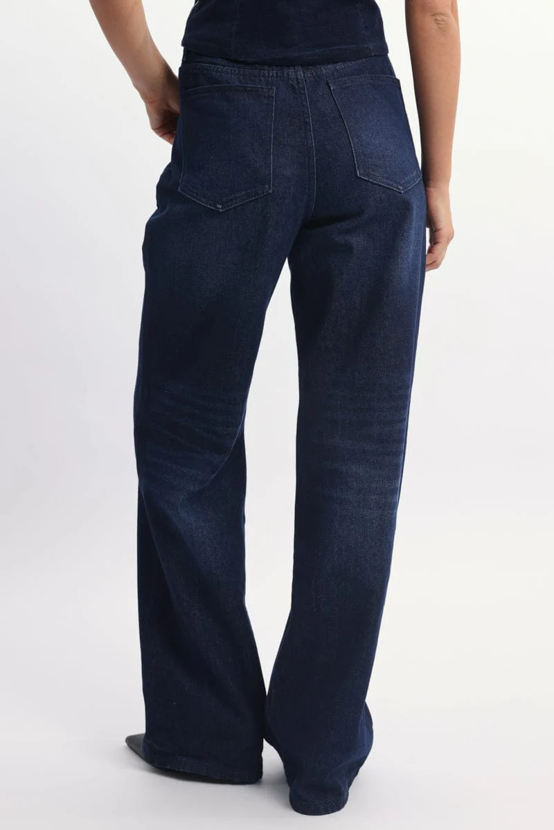 Denim Baggy Wide Leg Jeans - Image 5