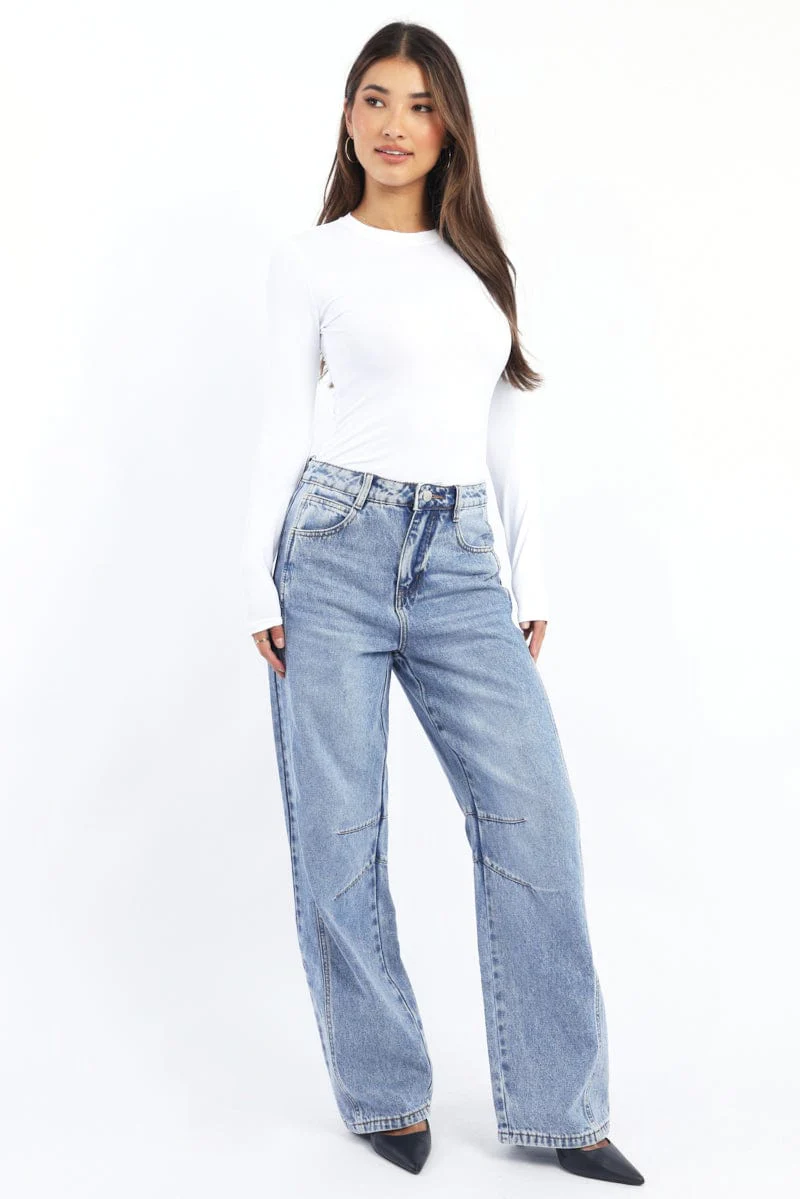 Denim Barrel Jeans
