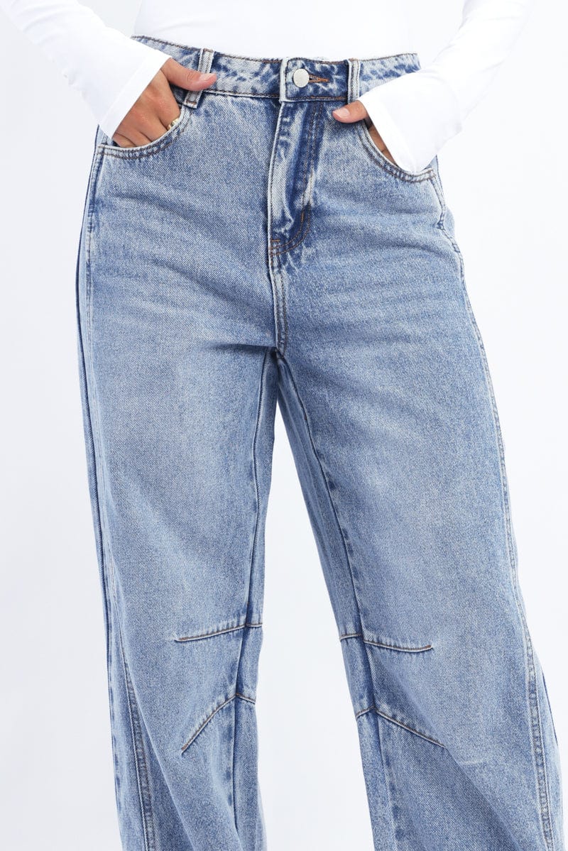 Denim Barrel Jeans - Image 3