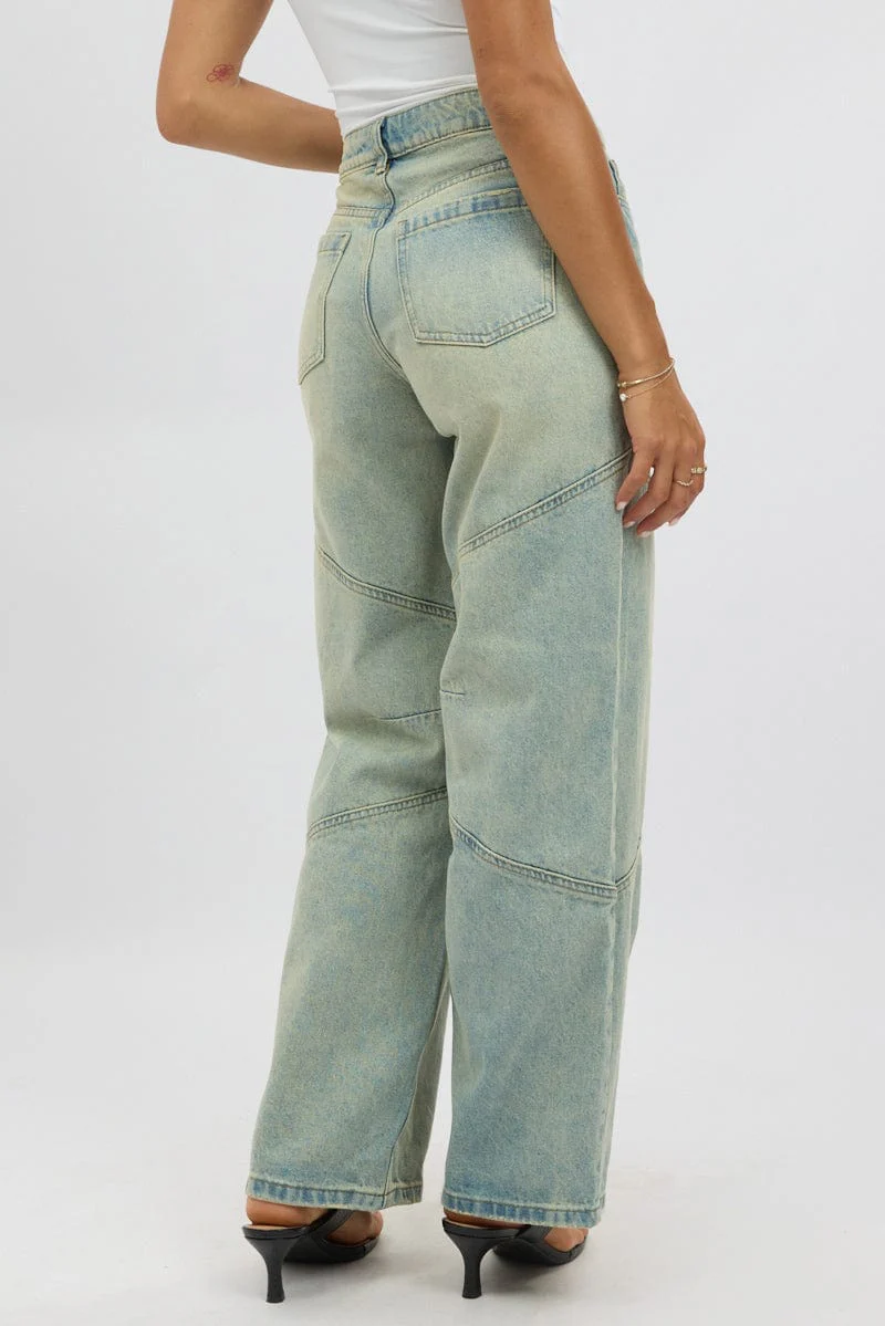Denim Barrel Jeans Low Rise - Image 5