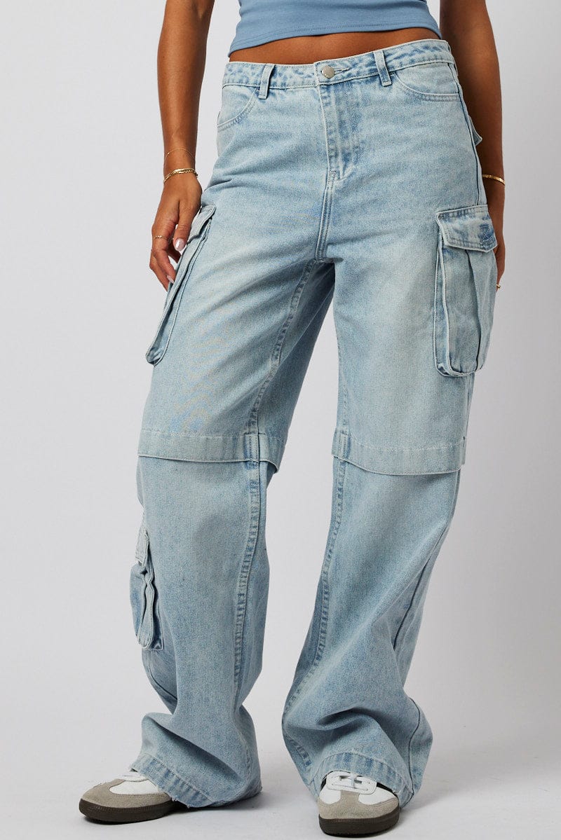 Denim Cargo Jean Out Pocket - Image 3