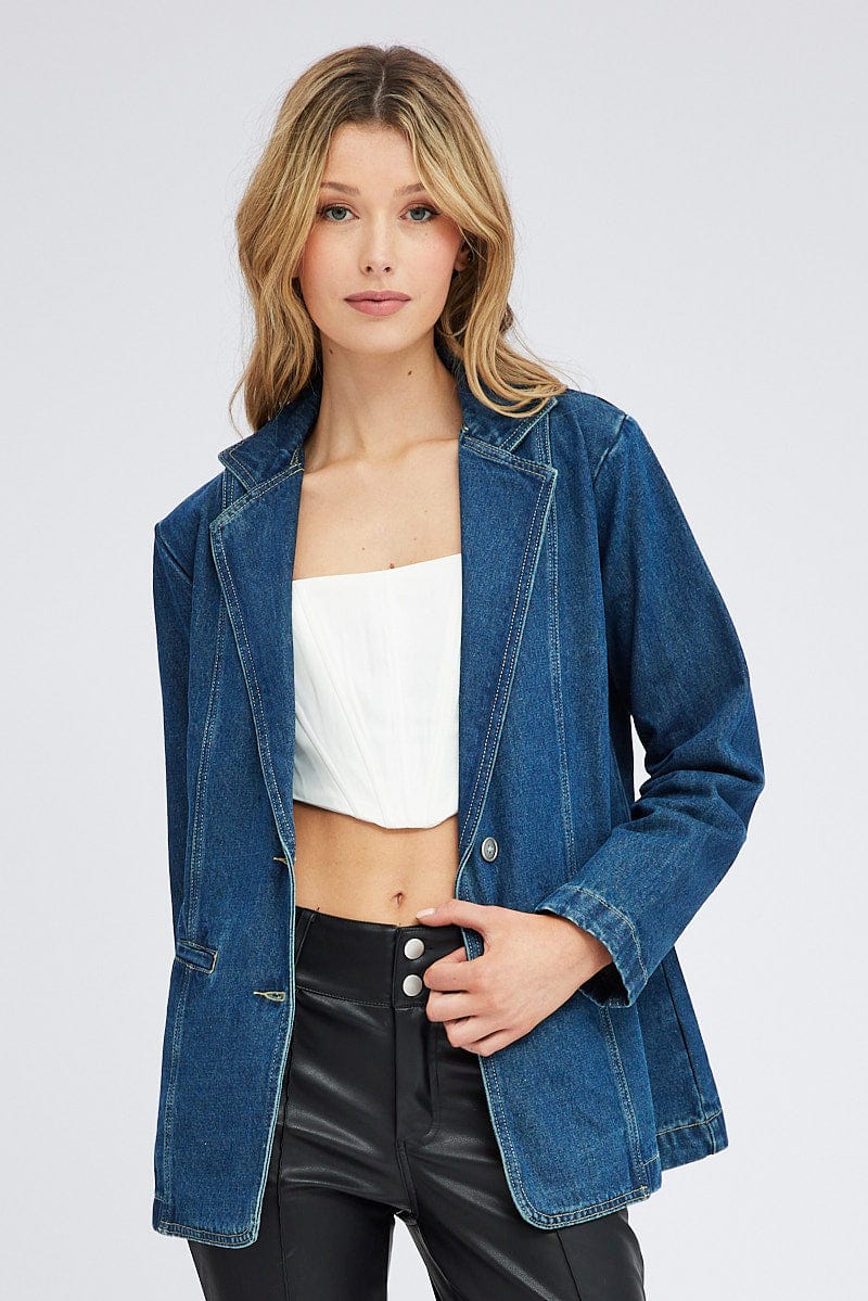 Denim Denim Jacket Long Sleeve - Image 3