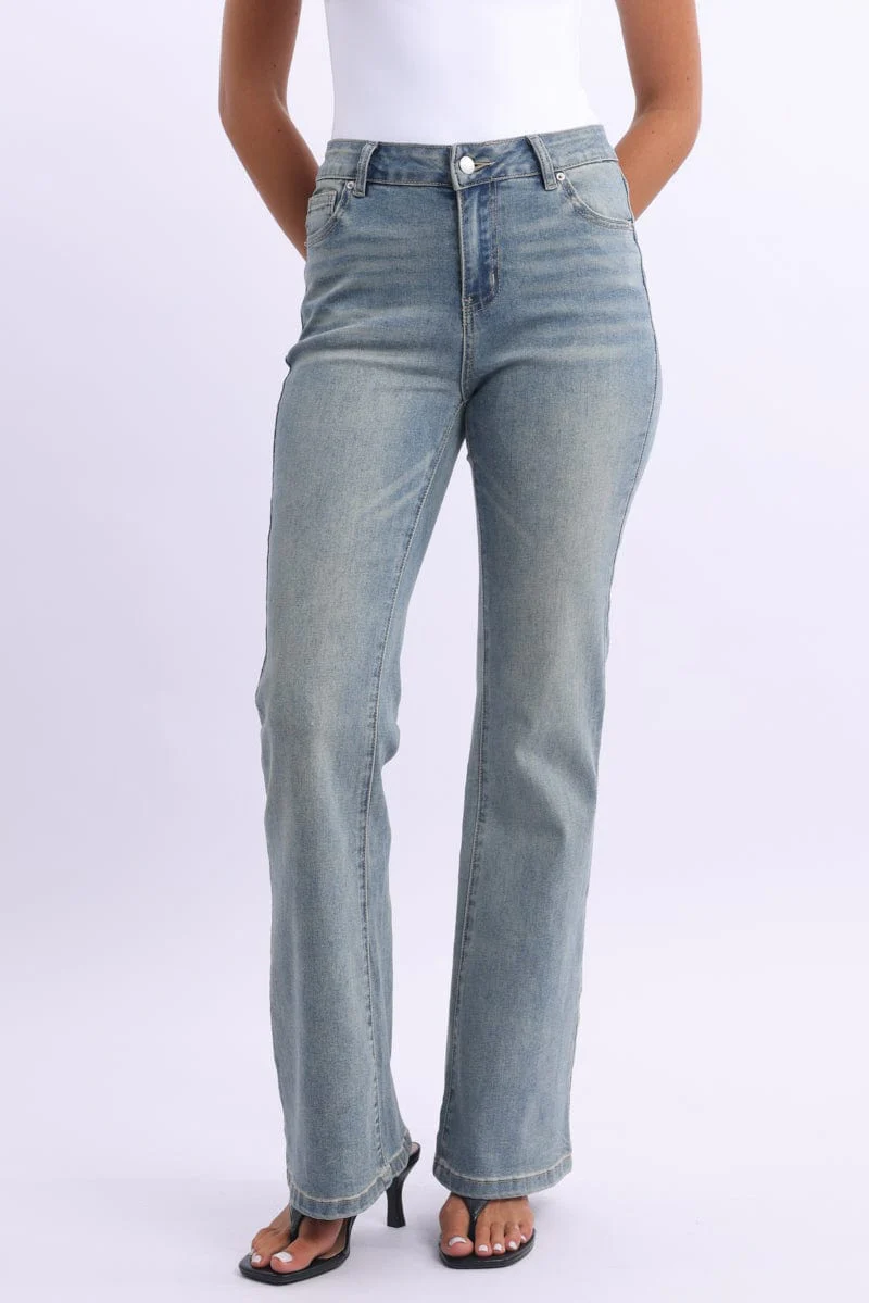 Denim Flare Jean High Rise - Image 3
