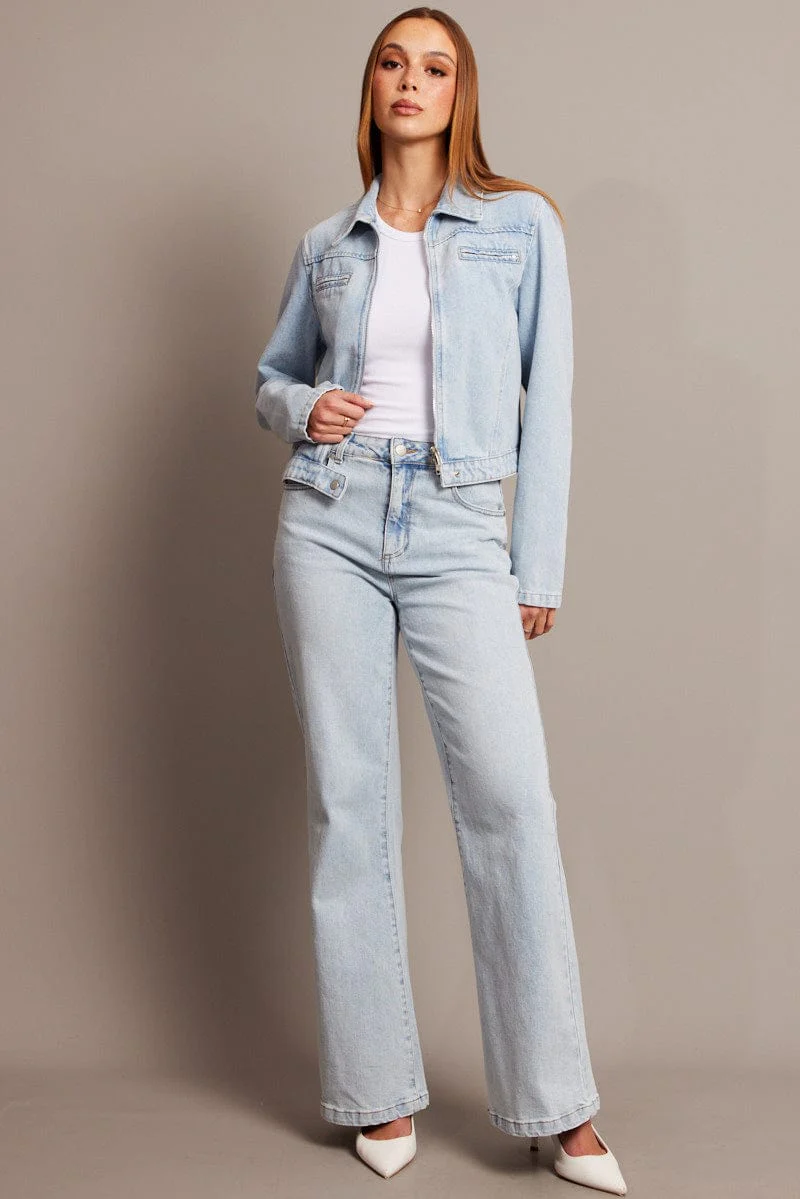 Denim Jacket Long Sleeve - Image 2
