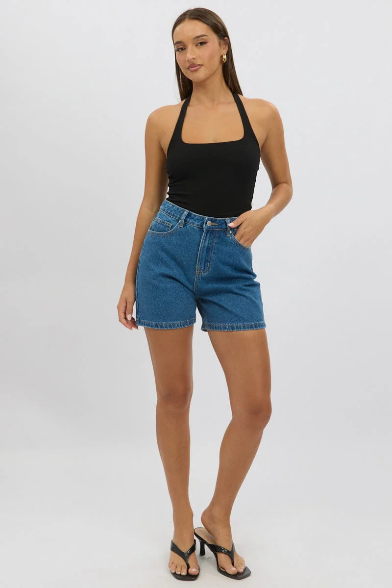 Denim Jorts High Rise - Image 2