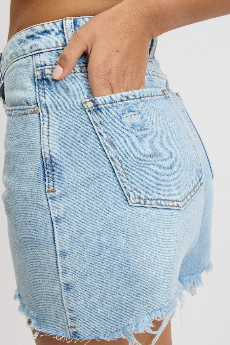 Denim Jorts High Rise - Image 6