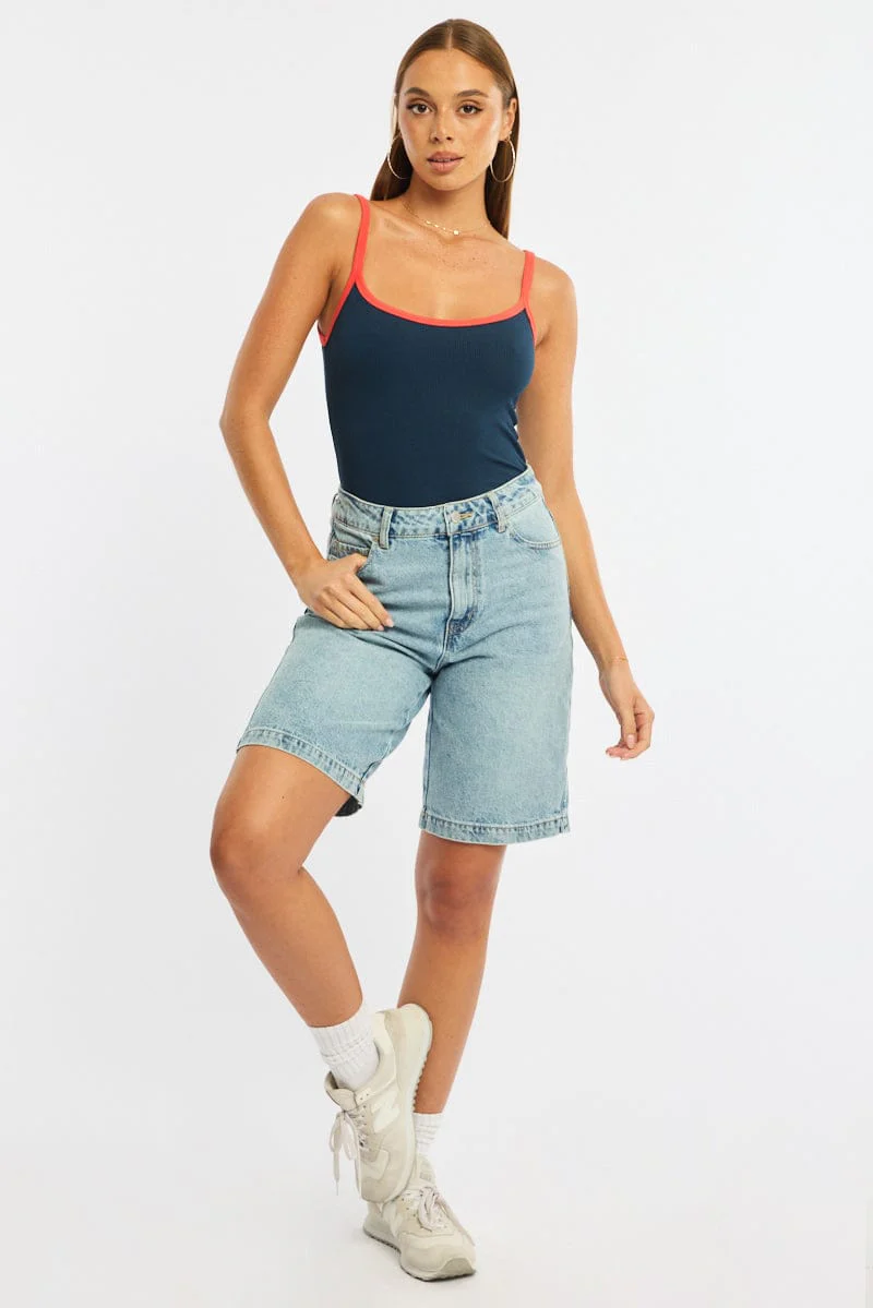Denim Jorts Mid Rise - Image 3