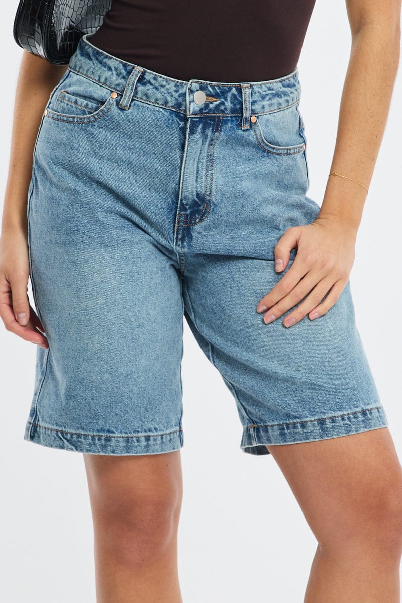 Denim Jorts Mid Rise - Image 2