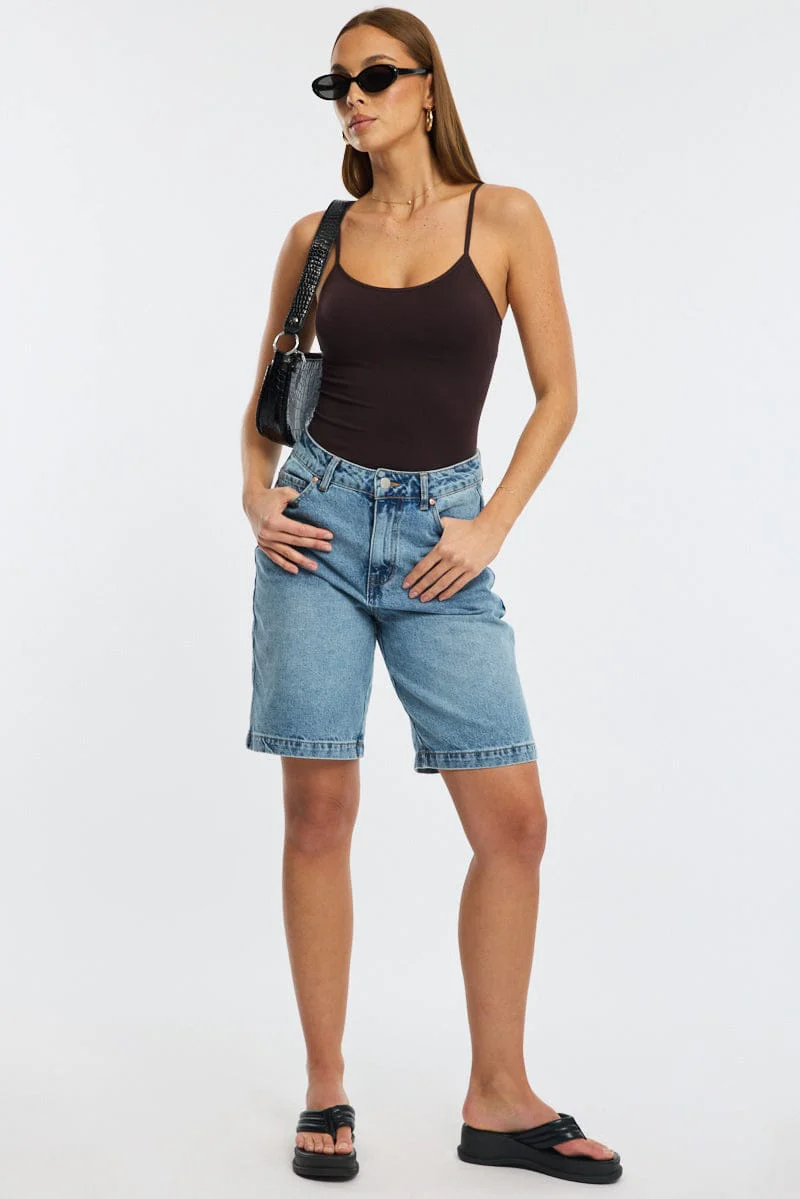 Denim Jorts Mid Rise - Image 4