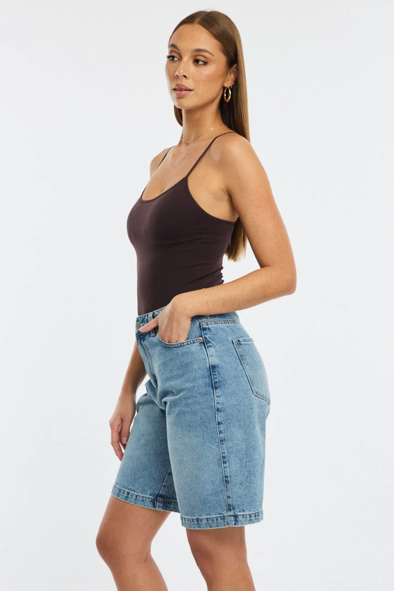 Denim Jorts Mid Rise - Image 5
