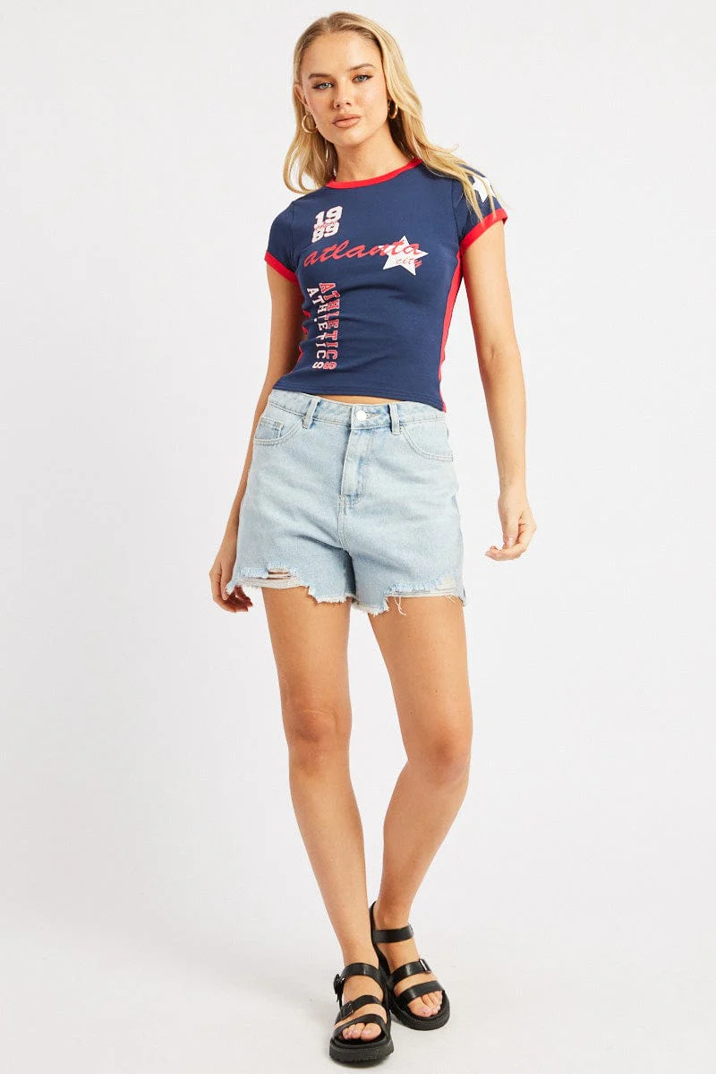 Denim Relaxed Denim Short Mid Rise - Image 2