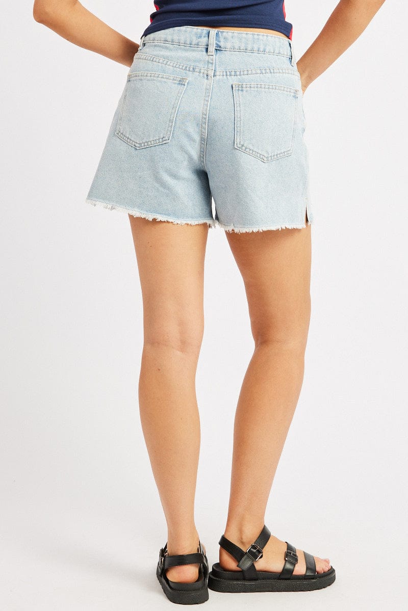 Denim Relaxed Denim Short Mid Rise - Image 3