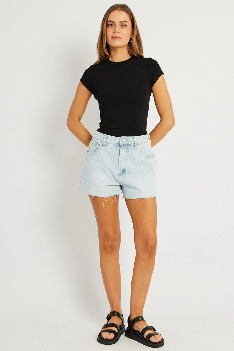 Denim Relaxed Short High Rise - Image 2