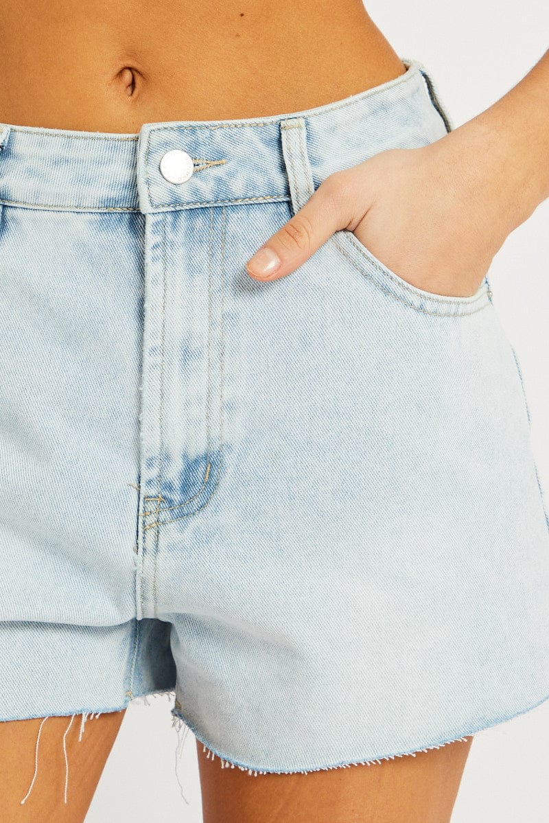 Denim Relaxed Short High Rise - Image 6