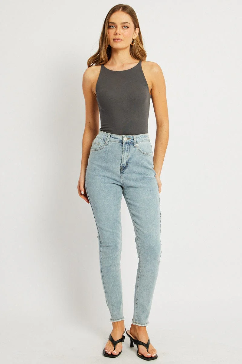 Denim Skinny Jean High Rise - Image 2