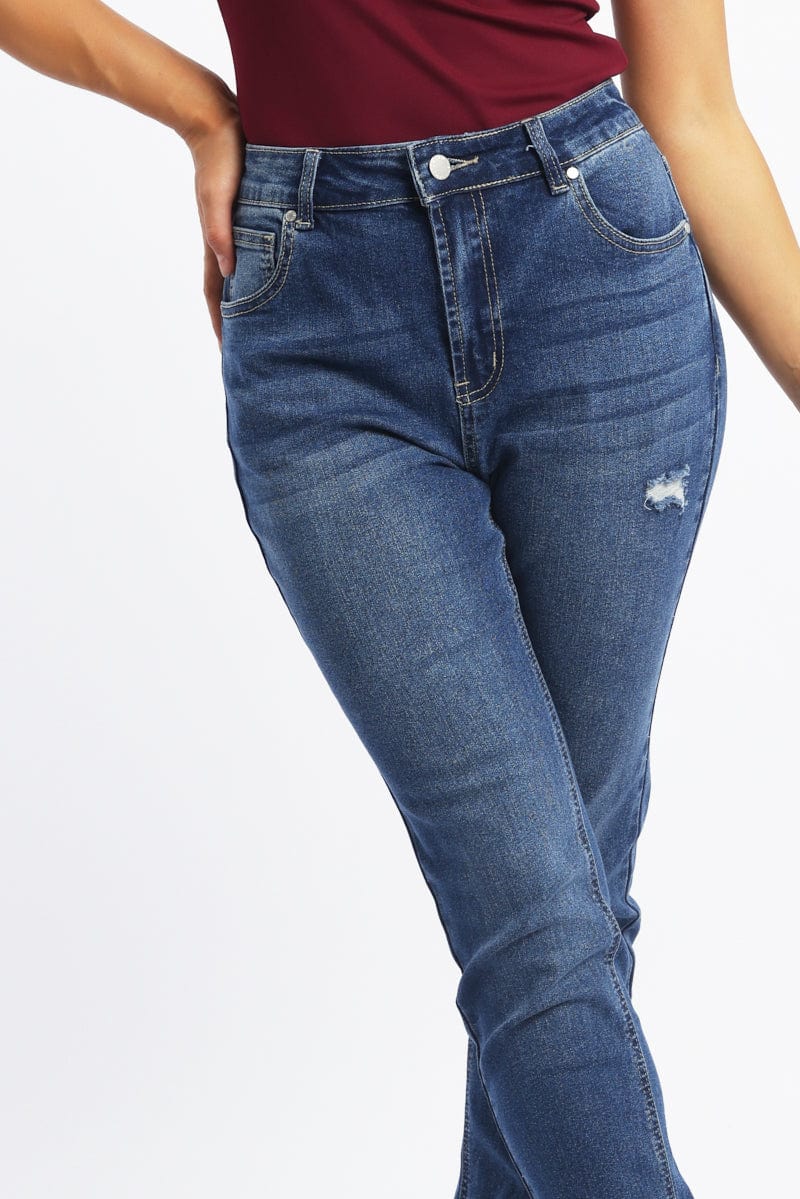 Denim Skinny Jeans High Rise - Image 5