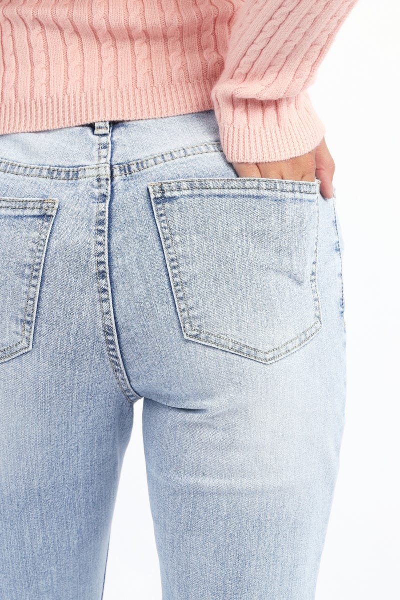 Denim Skinny Jeans Mid Rise - Image 5