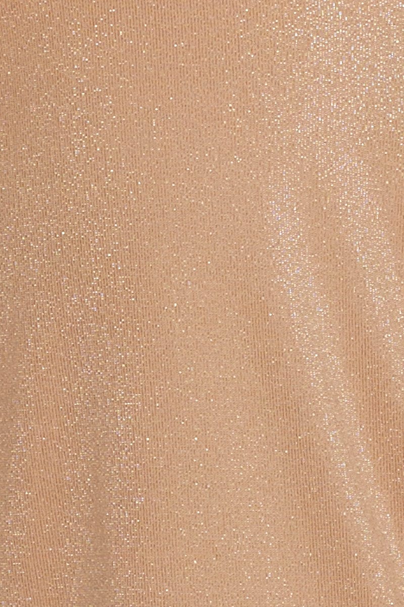 Gold Midi Dress Sleeveless - Image 6