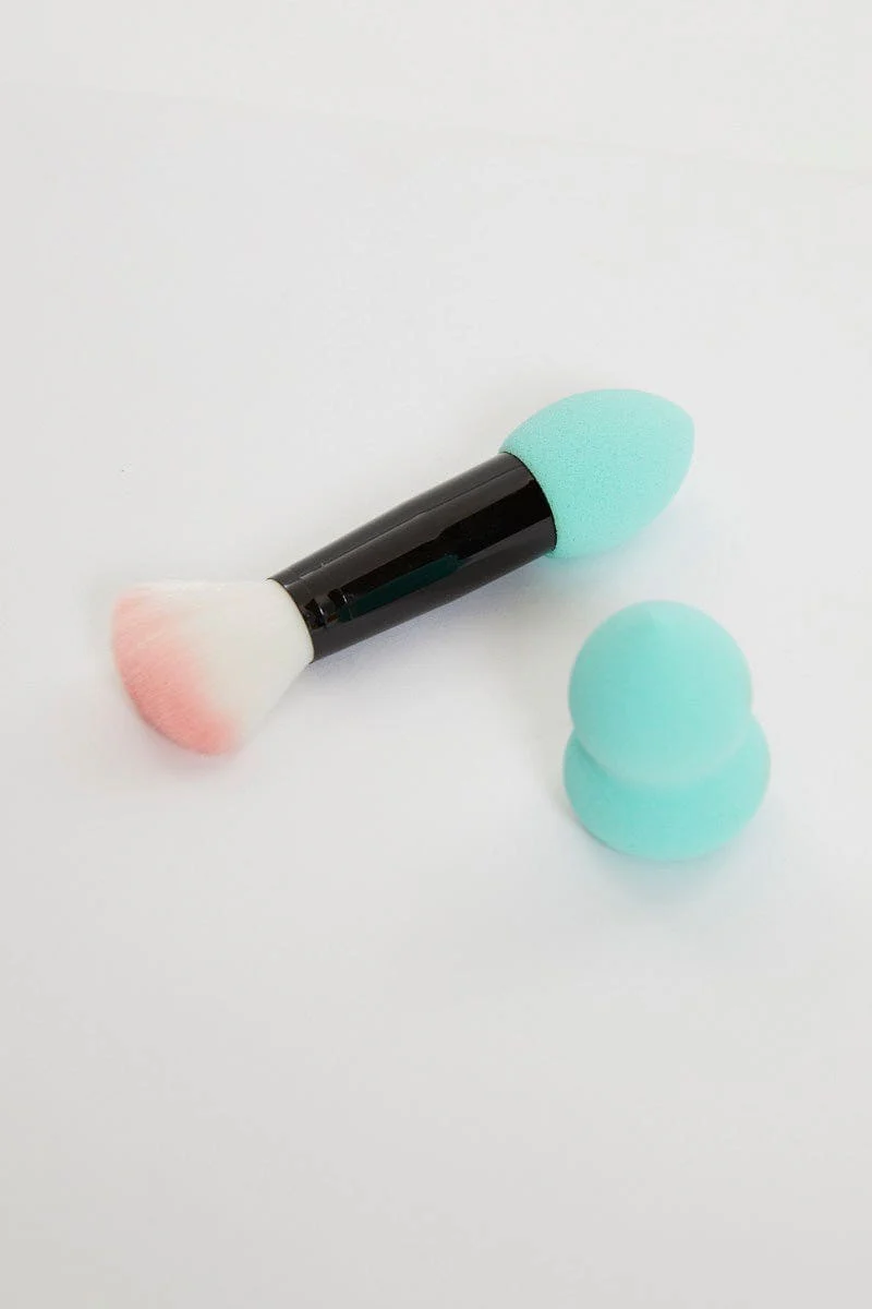 Green 2 Pack Make Up Sponge Set - Image 2