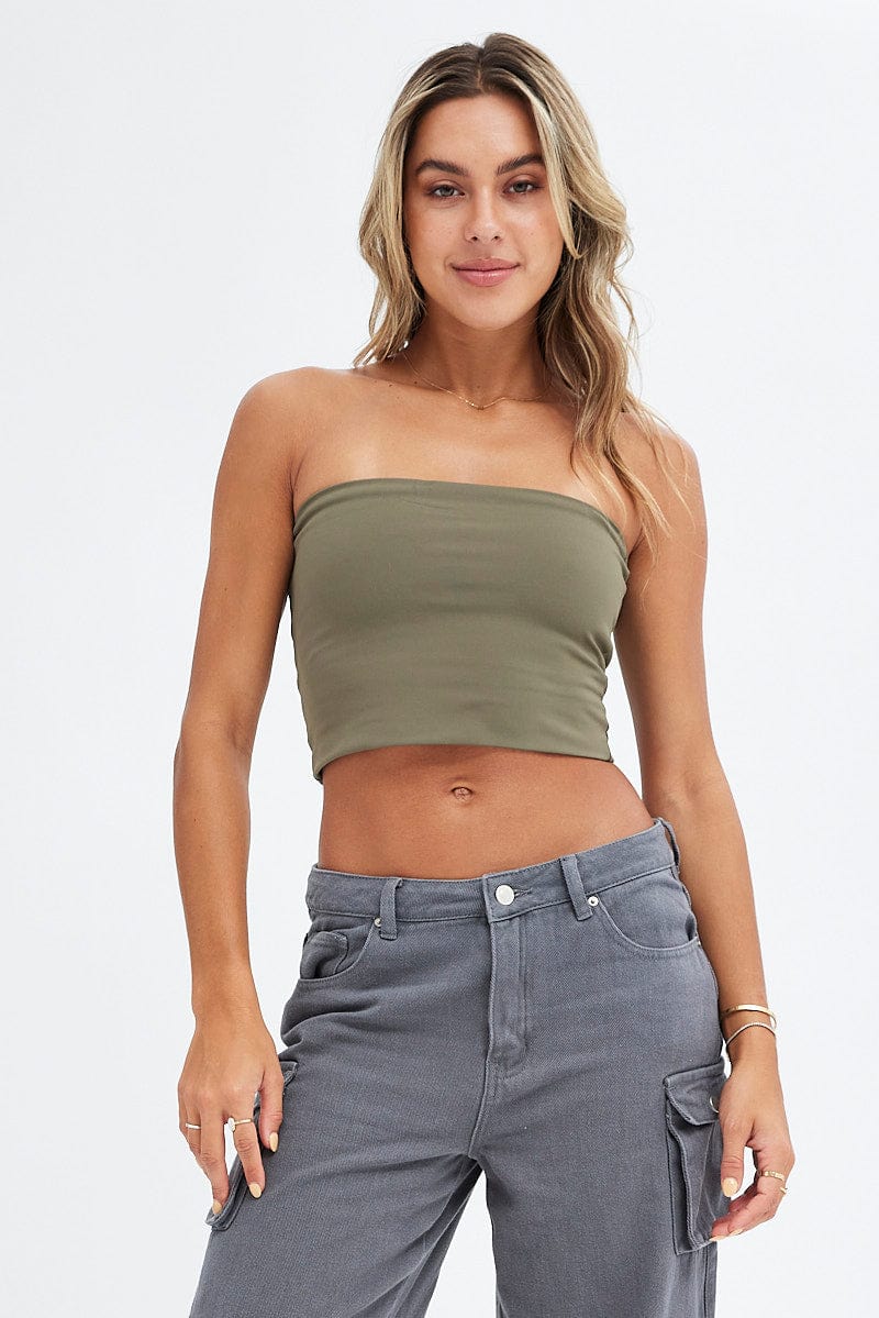 Green Bandeau Top - Image 3