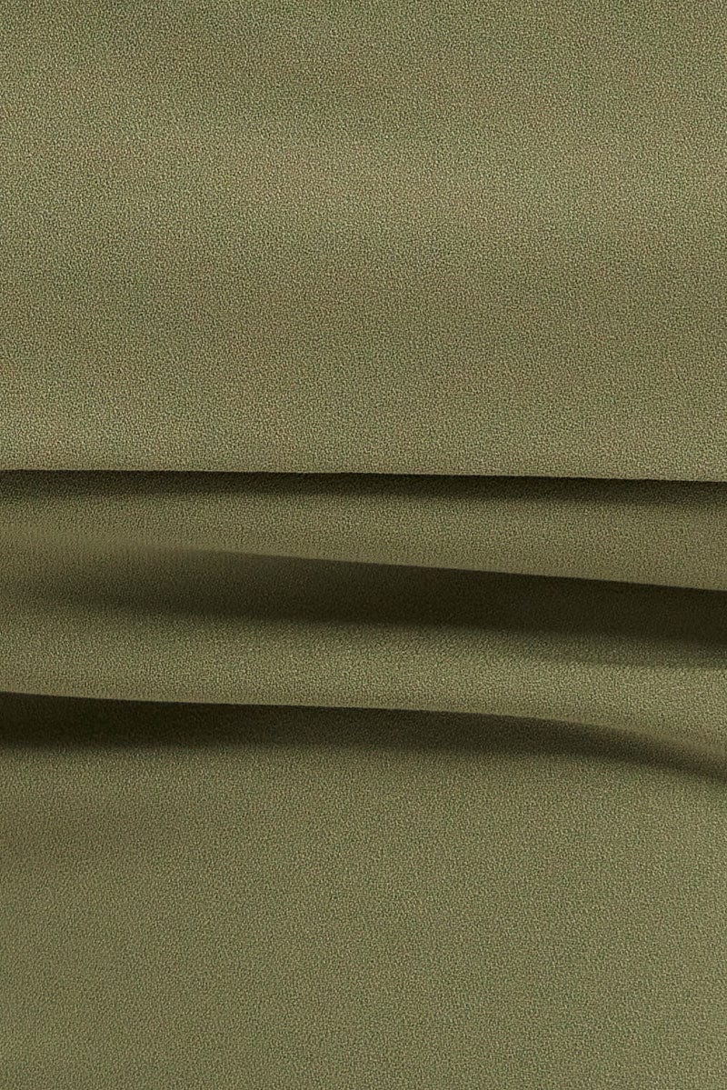 Green Bandeau Top Sleeveless Strapless Crop - Image 6