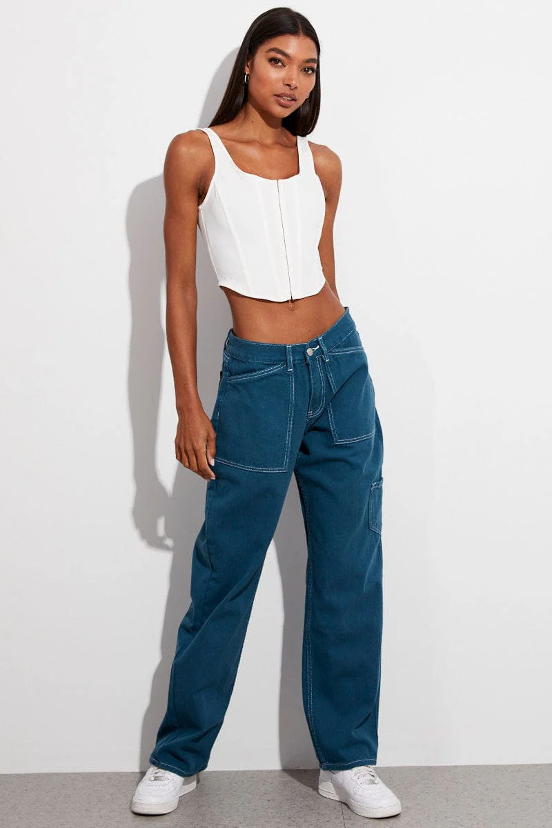 Green Cargo Jeans - Image 3