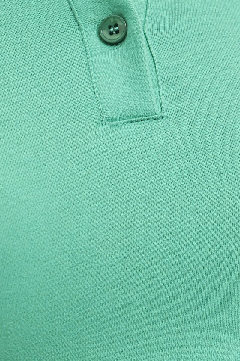 Green Crop Polo Short Sleeve - Image 6
