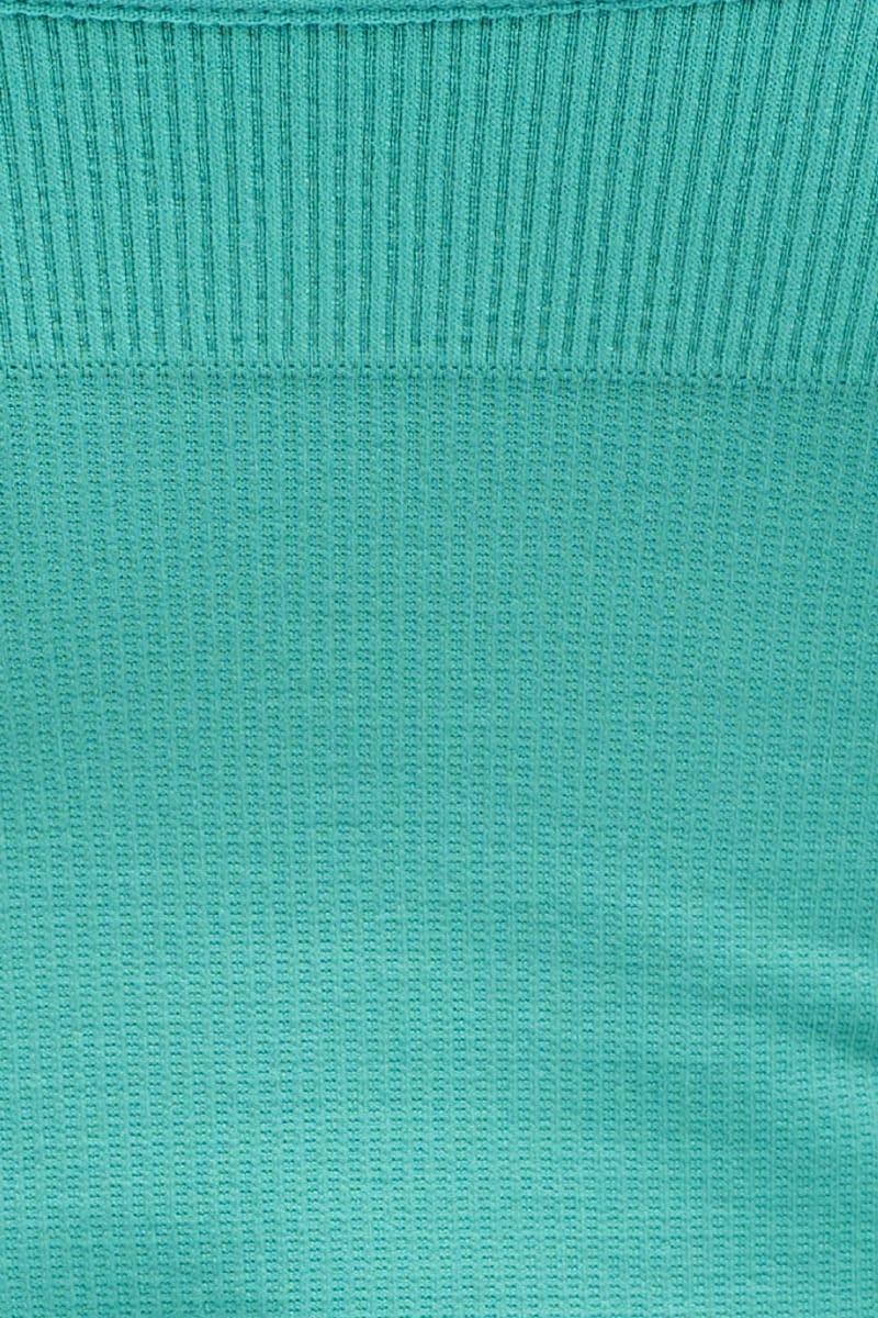 Green Crop Singlet Top Seamless - Image 6