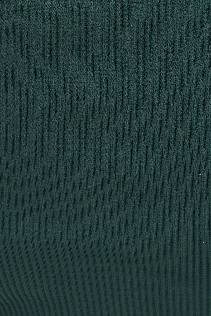 Green Crop Tank Top Crew Neck Seamless - Image 6