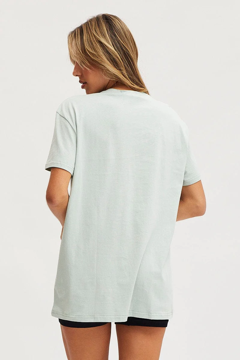 Green Graphic T-Shirt Short Sleeve - Image 5